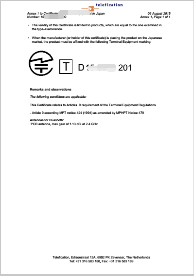 日本TELEC認(rèn)證(圖3)